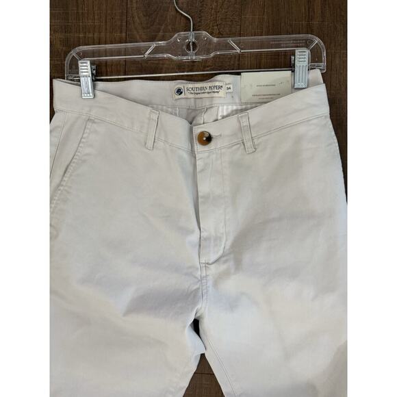 SOUTHERN PROPER Chino Pants Men's 34 X 30 Beige Flat Front Preppy College New - Picture 2 of 4